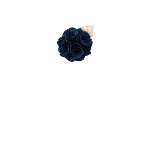 Navy blue flower hair accessories hot sale