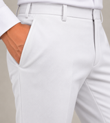 Performance Wool Trousers in White, view 2