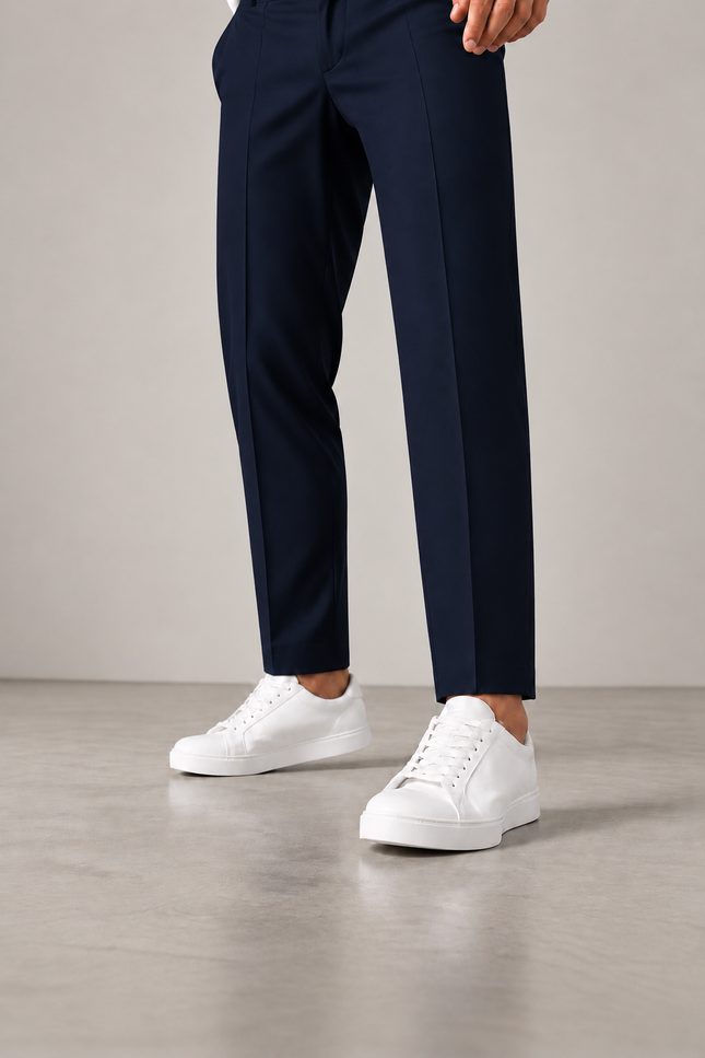 Performance Wool Trousers in Navy, view 3