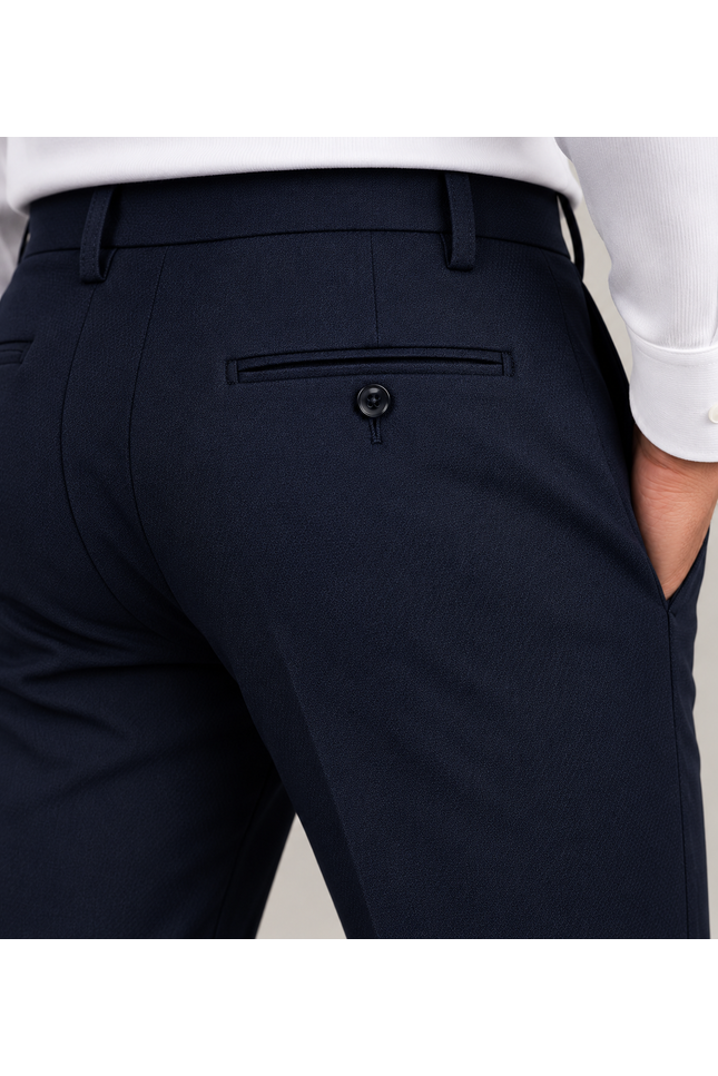 Performance Wool Trousers in Navy, view 4