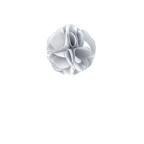 Silver Flower Lapel Pin